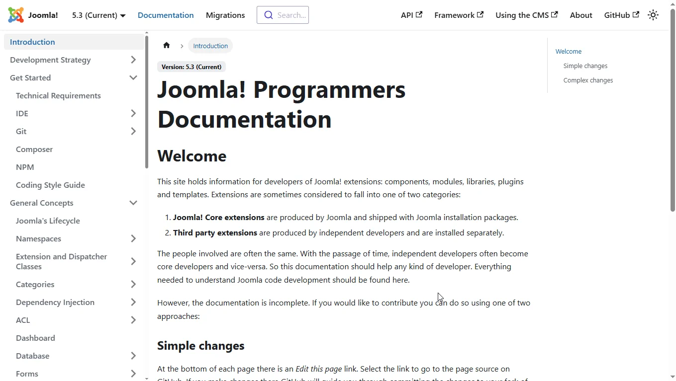Портал документации для Joomla разработчиков manual.joomla.org